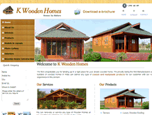 Tablet Screenshot of kwoodenhomes.com